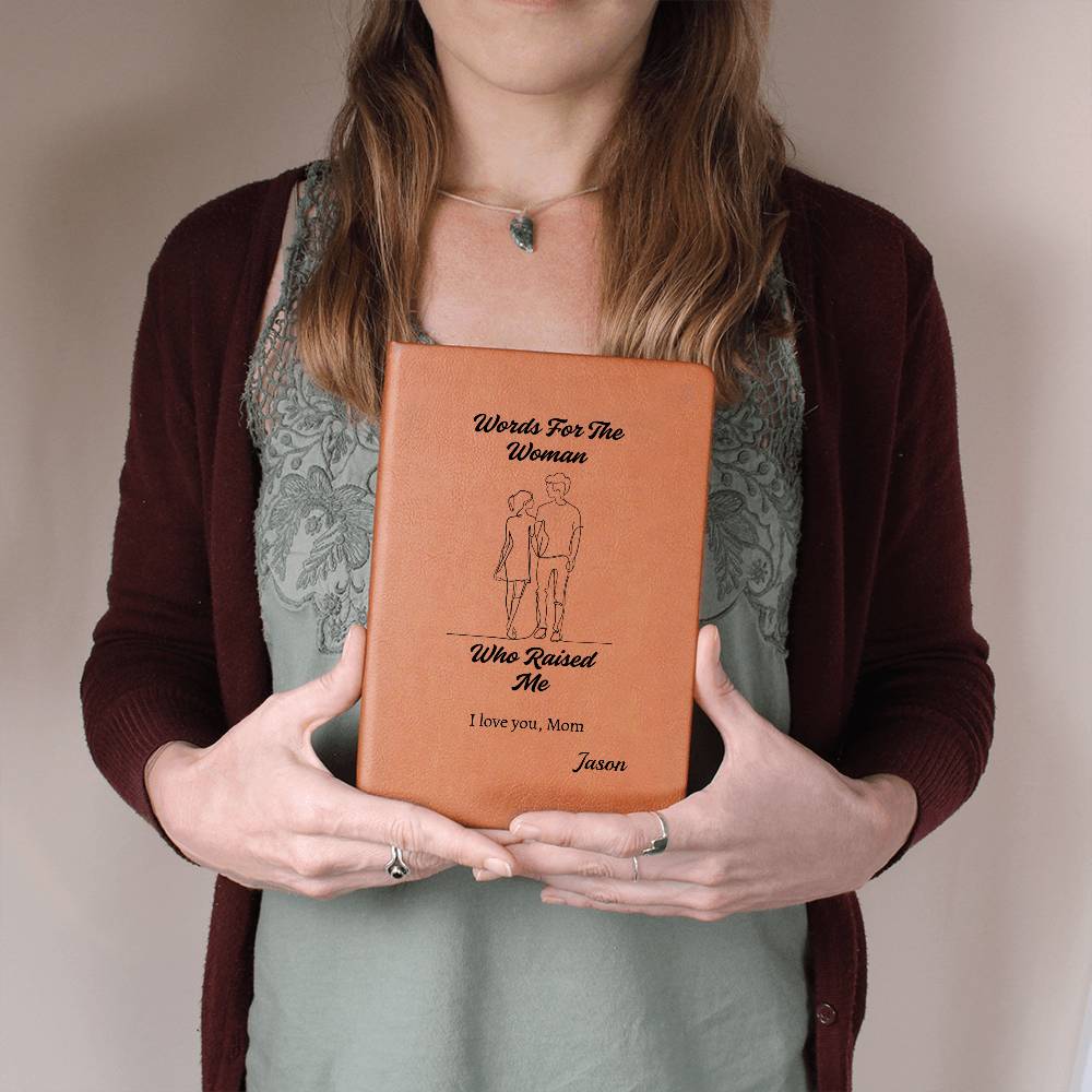 Personalized Vegan Leather Journal from Child to Mom - Sentimental Gifting