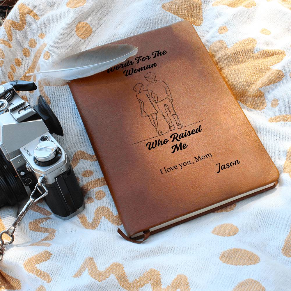 Personalized Vegan Leather Journal from Child to Mom - Sentimental Gifting