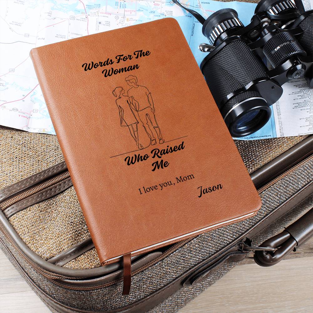 Personalized Vegan Leather Journal from Child to Mom - Sentimental Gifting