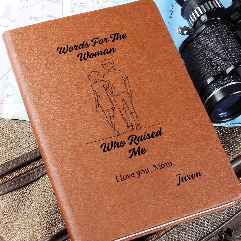 Personalized Vegan Leather Journal from Child to Mom - Sentimental Gifting
