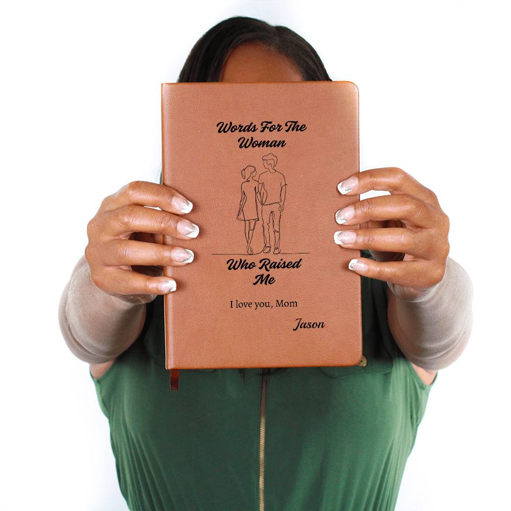 Personalized Vegan Leather Journal from Child to Mom - Sentimental Gifting