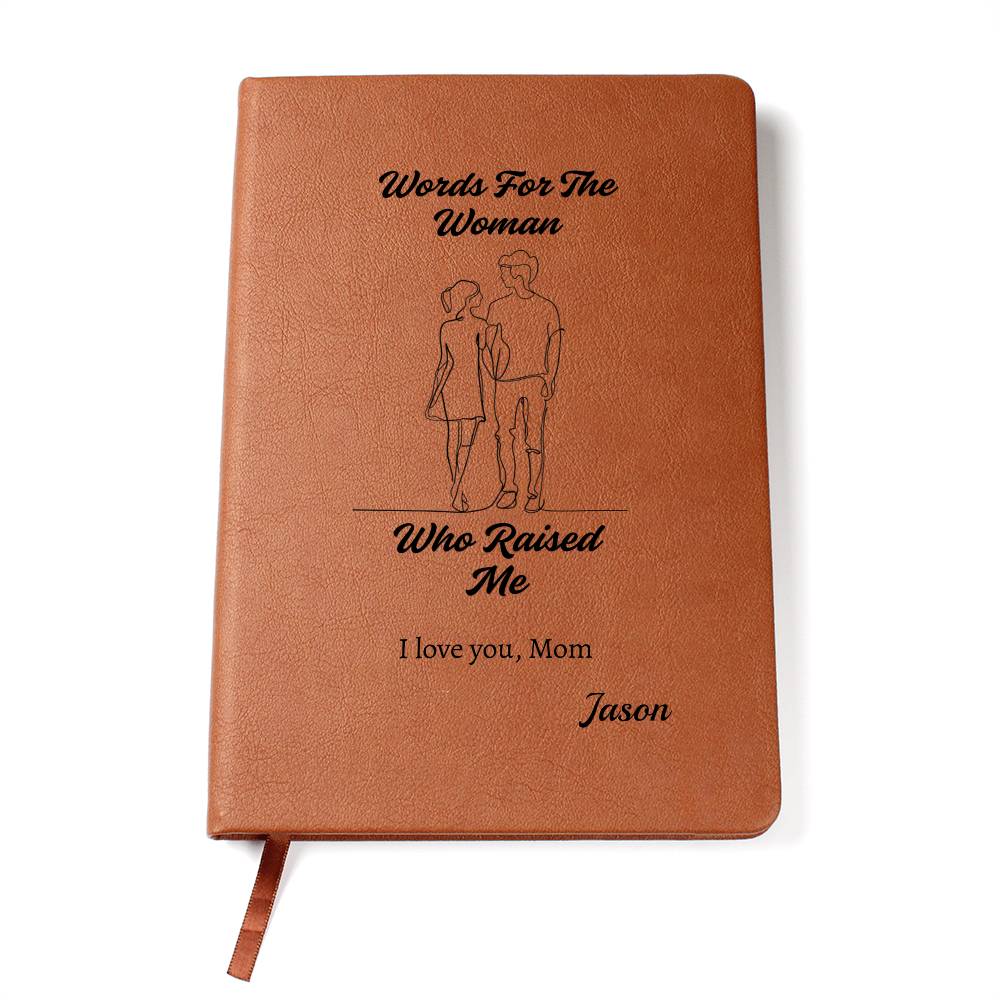 Personalized Vegan Leather Journal from Child to Mom - Sentimental Gifting