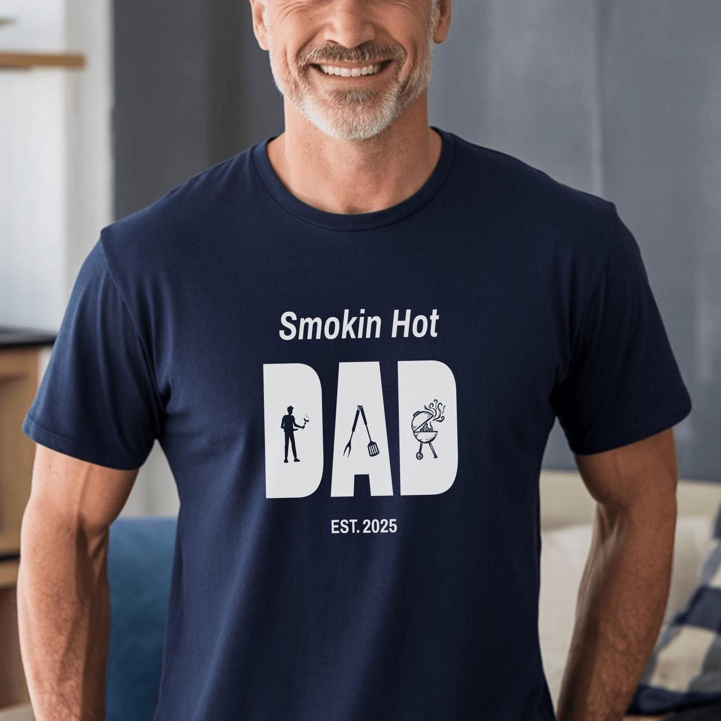 Smokin Hot Dad Shirt Gift for Husband, Dad or Stepdad - Sentimental Gifting