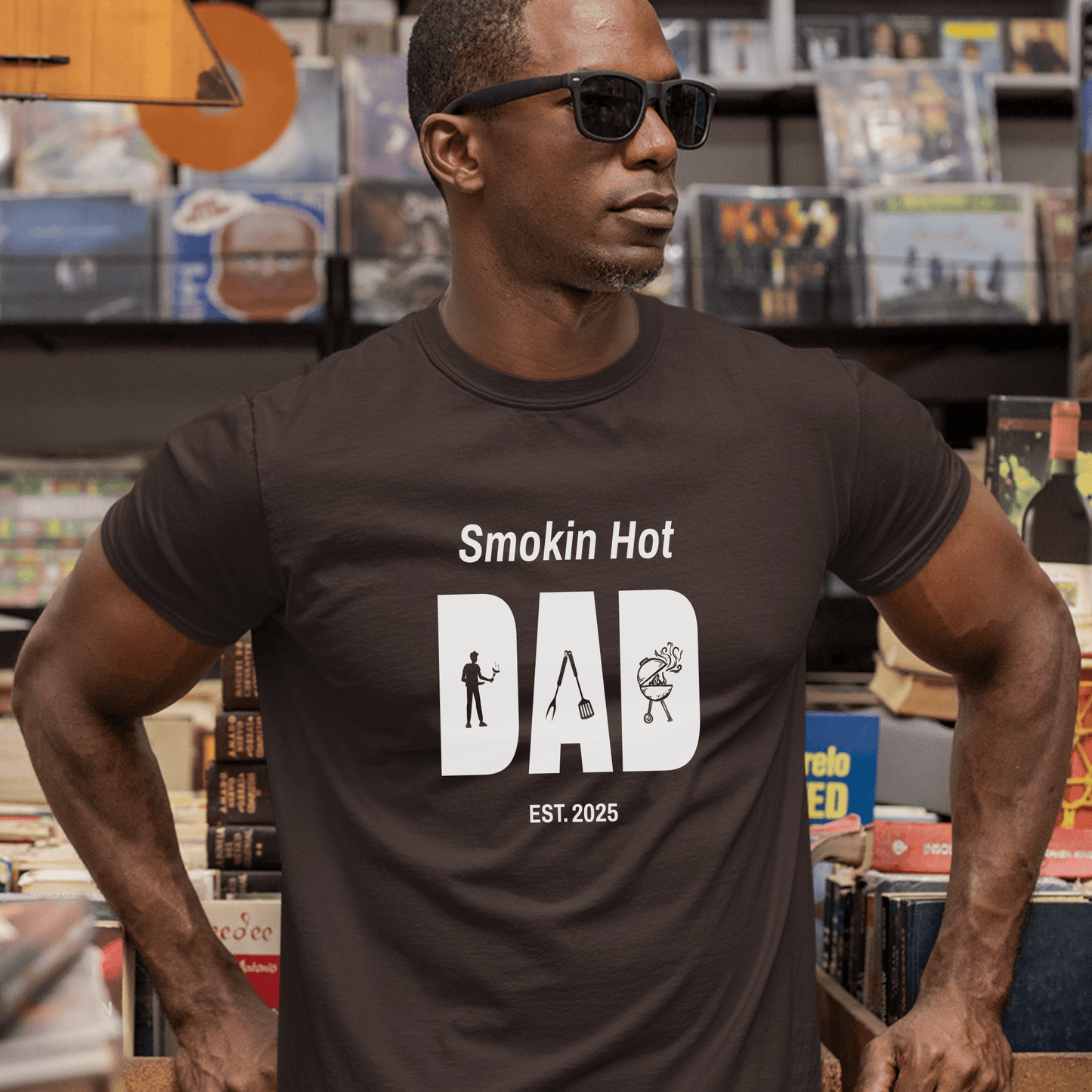 Smokin Hot Dad Shirt Gift for Husband, Dad or Stepdad - Sentimental Gifting