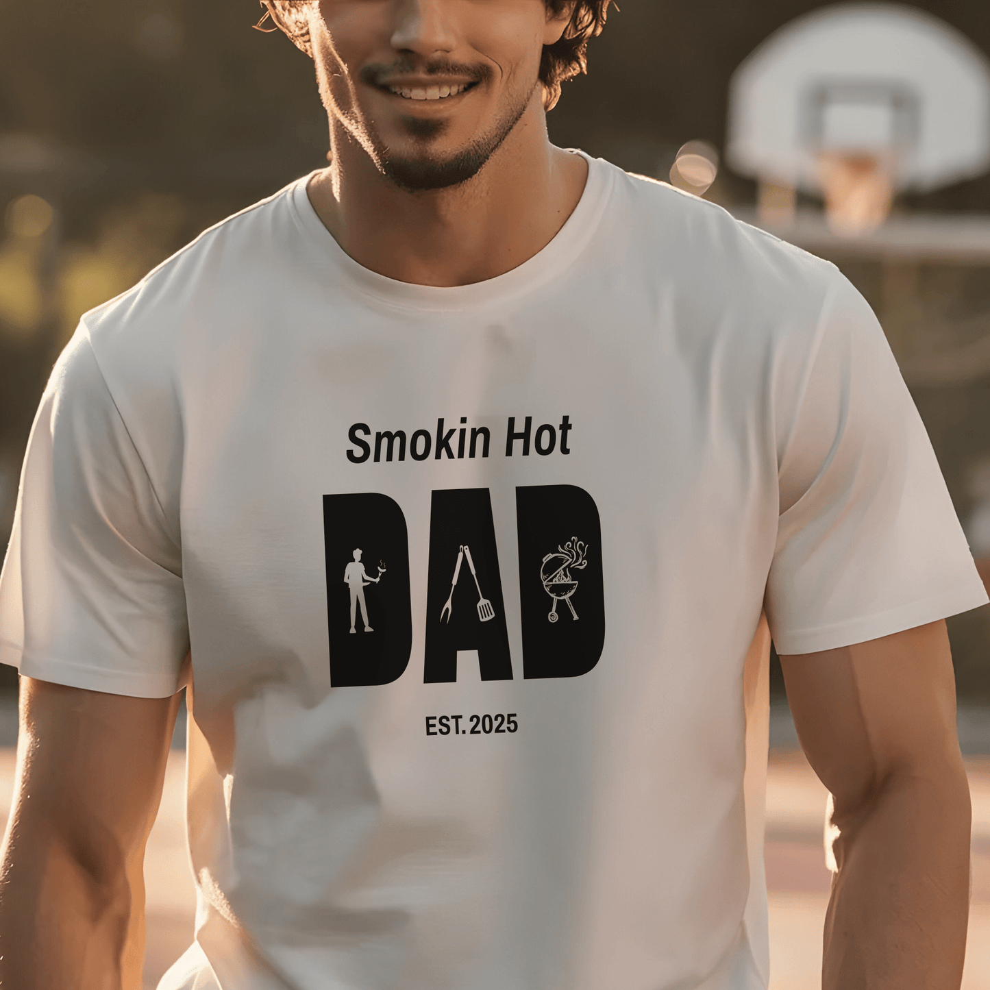 Smokin Hot Dad Shirt Gift for Husband, Dad or Stepdad - Sentimental Gifting