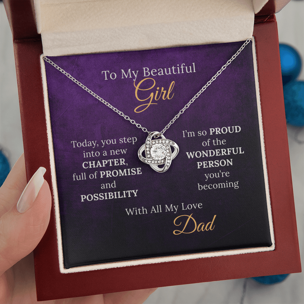 Sweet 16 Necklace From Proud Dad to Daughter on her New Chapter - Sentimental Gifting
