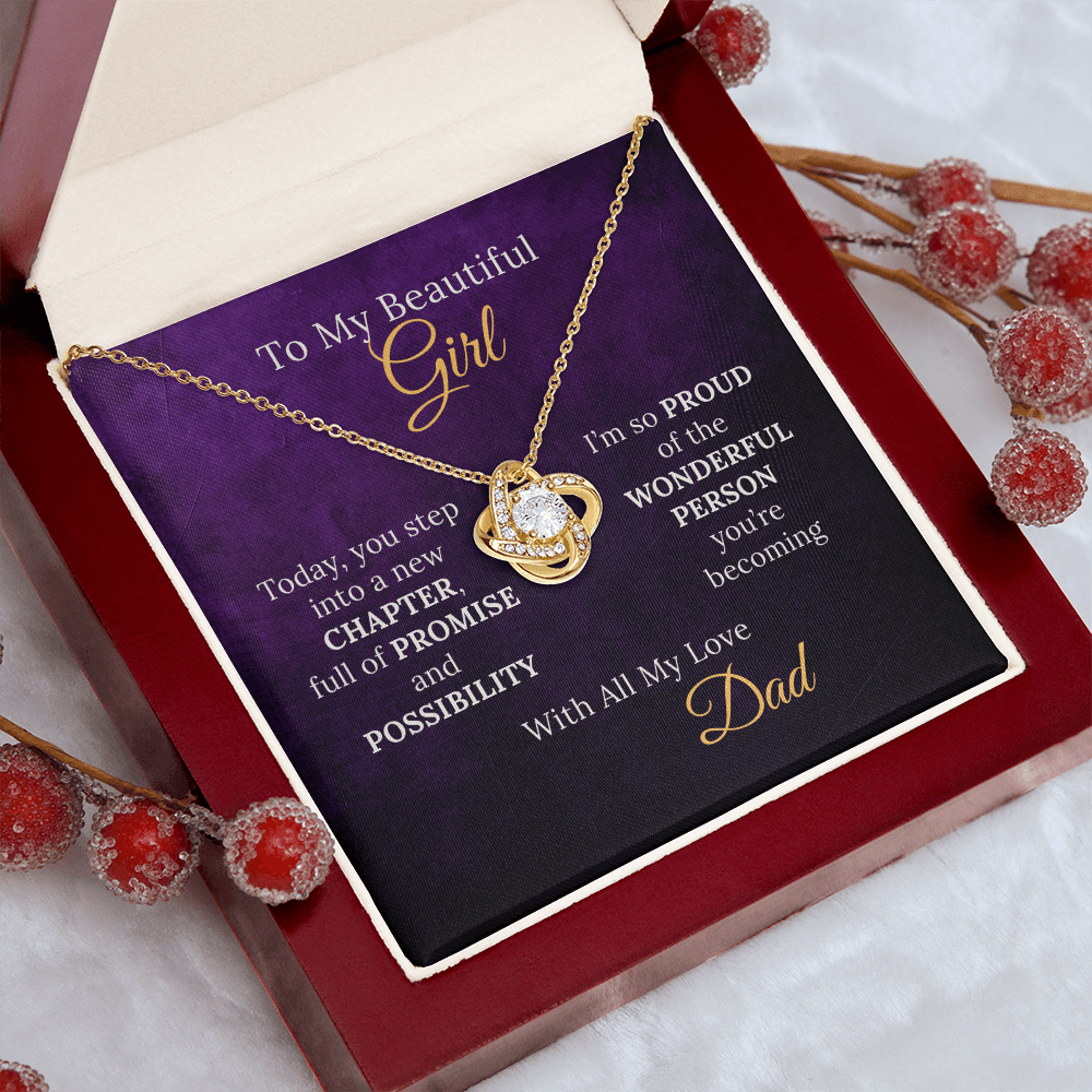 Sweet 16 Necklace From Proud Dad to Daughter on her New Chapter - Sentimental Gifting