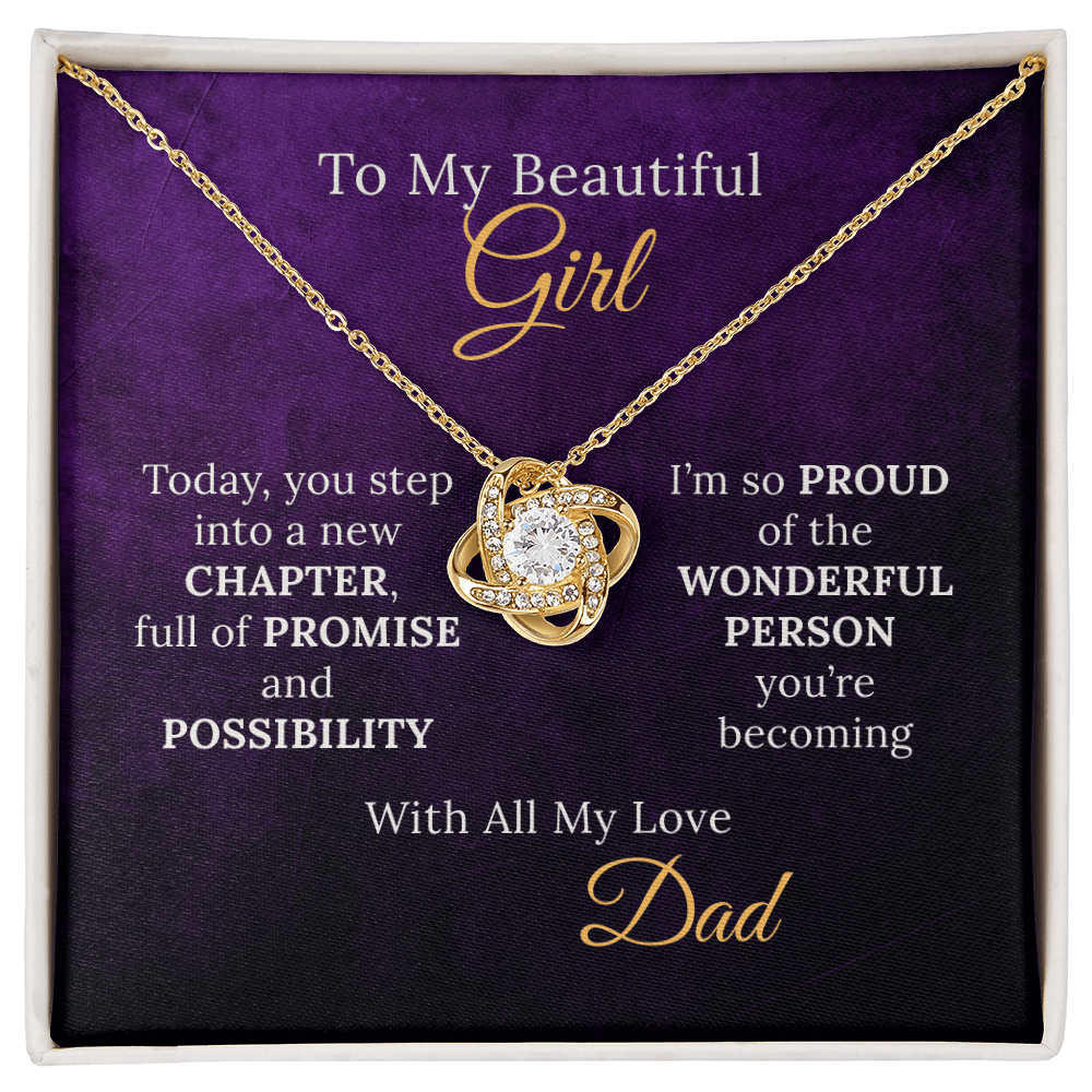 Sweet 16 Necklace From Proud Dad to Daughter on her New Chapter - Sentimental Gifting
