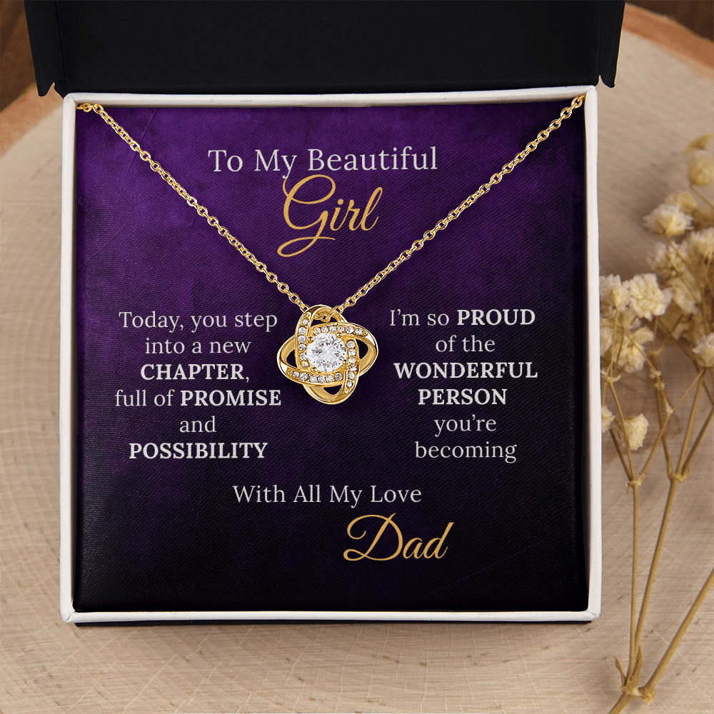 Sweet 16 Necklace From Proud Dad to Daughter on her New Chapter - Sentimental Gifting