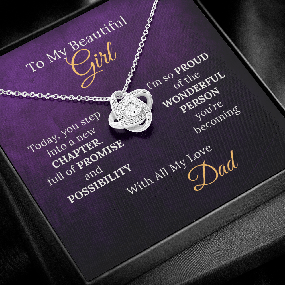 Sweet 16 Necklace From Proud Dad to Daughter on her New Chapter - Sentimental Gifting