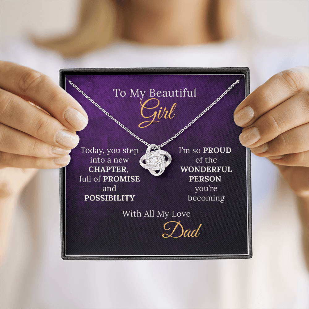 Sweet 16 Necklace From Proud Dad to Daughter on her New Chapter - Sentimental Gifting