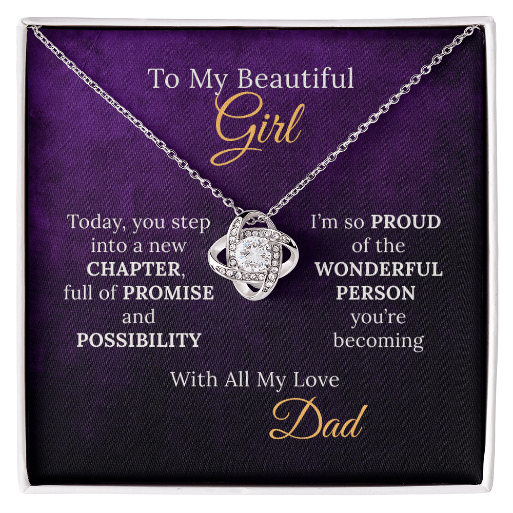 Sweet 16 Necklace From Proud Dad to Daughter on her New Chapter - Sentimental Gifting