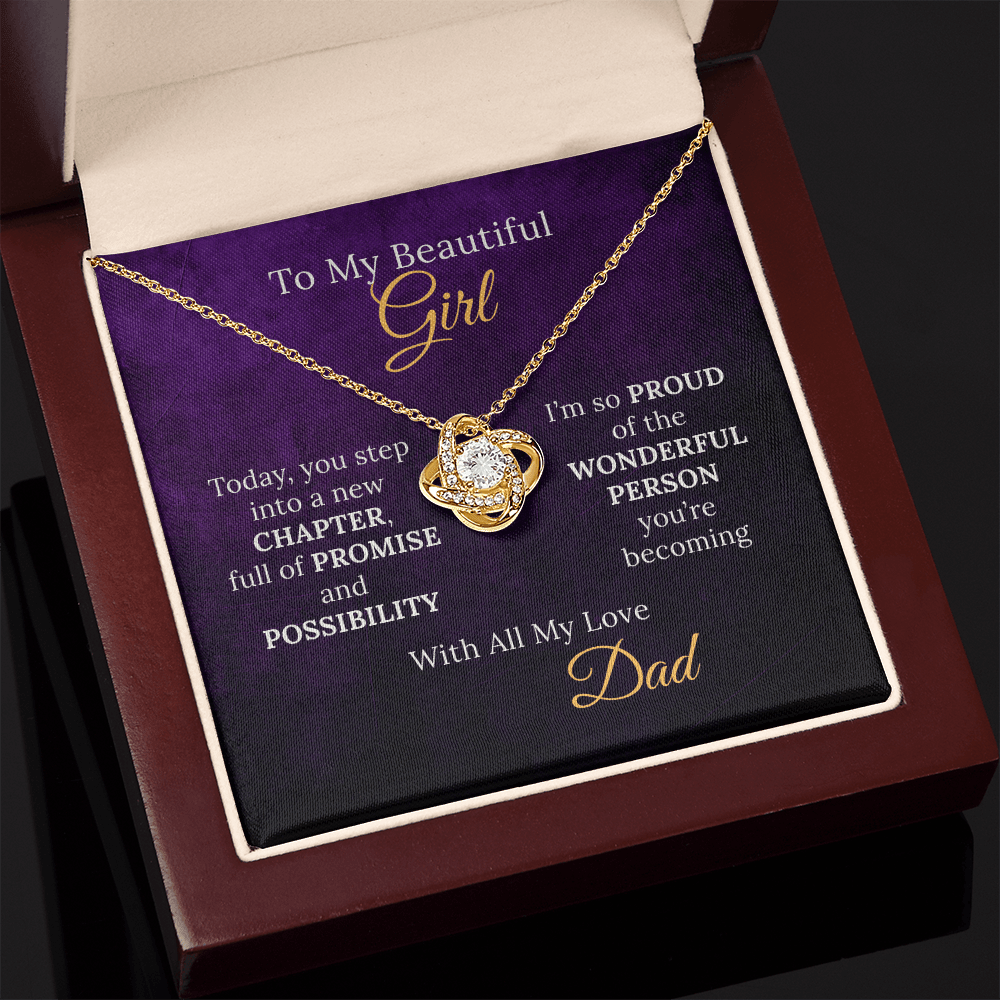 Sweet 16 Necklace From Proud Dad to Daughter on her New Chapter - Sentimental Gifting