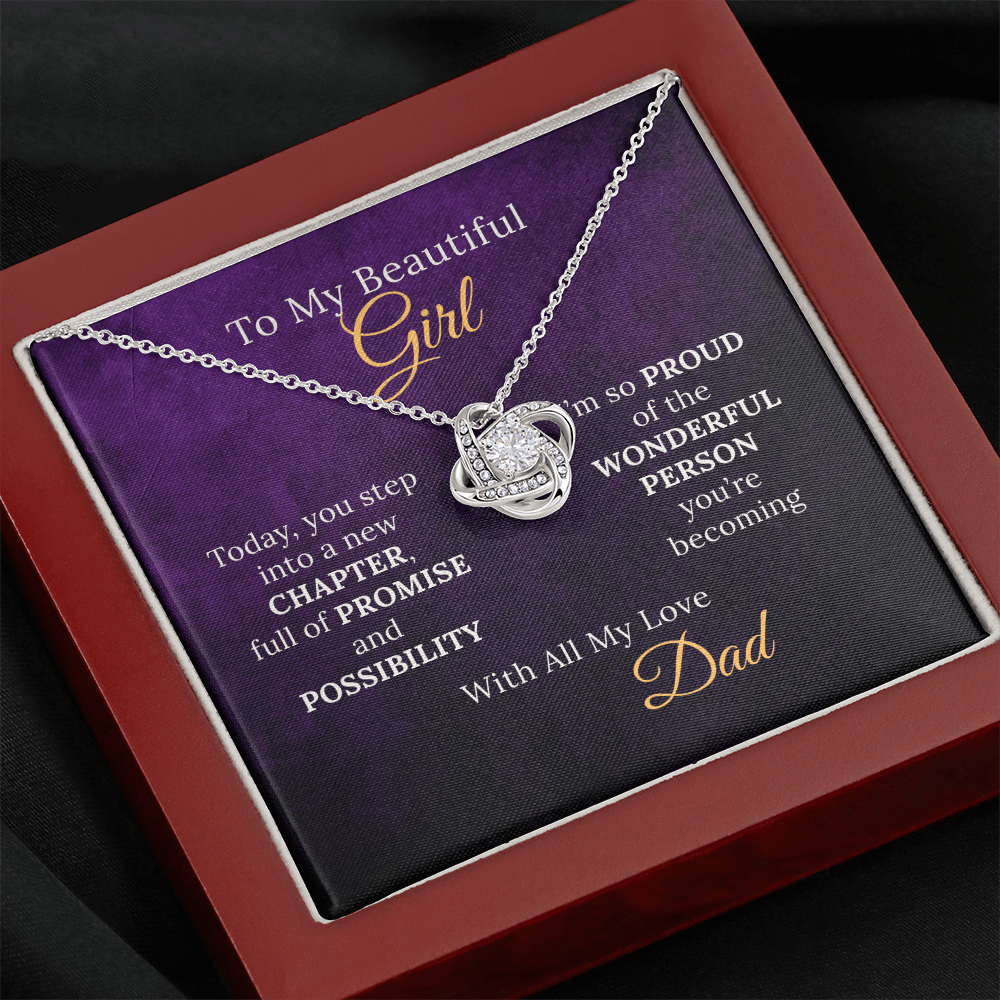 Sweet 16 Necklace From Proud Dad to Daughter on her New Chapter - Sentimental Gifting