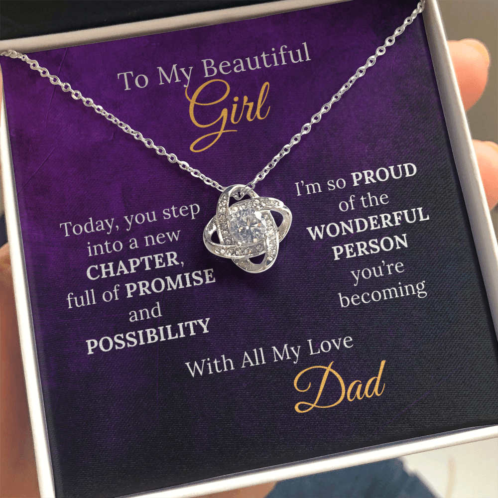 Sweet 16 Necklace From Proud Dad to Daughter on her New Chapter - Sentimental Gifting