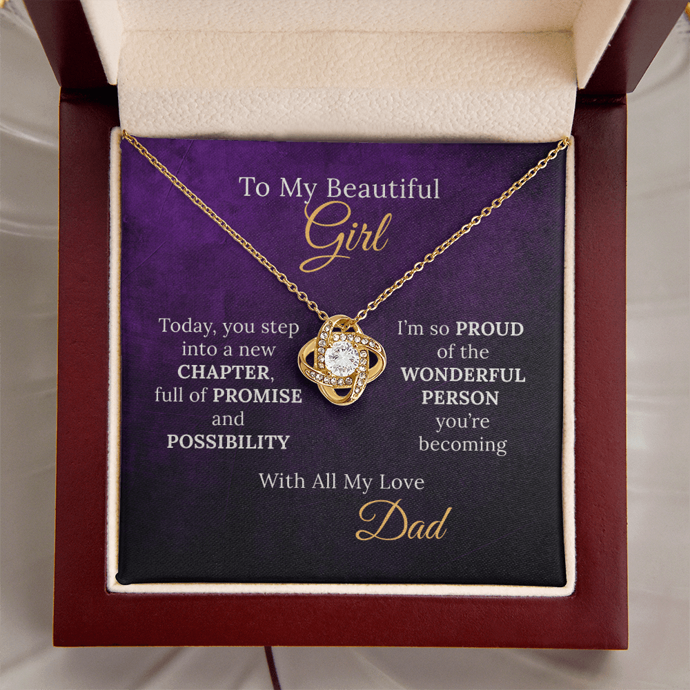 Sweet 16 Necklace From Proud Dad to Daughter on her New Chapter - Sentimental Gifting