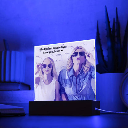 To my Mom - Cherish this Moment as I do - Personalized Acrylic with Photo and Message