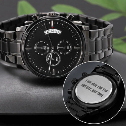 Luxury Men’s Watch With Your Personalized Engraved Message