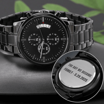 Luxury Men’s Watch With Your Personalized Engraved Message