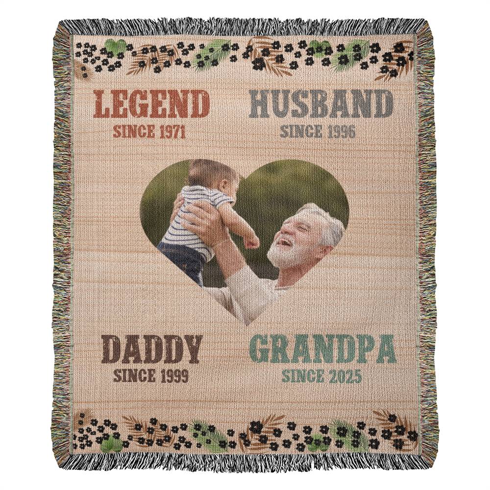 A Blanket of Firsts – Celebrating Grandpa’s Greatest Roles - Sentimental Gifting