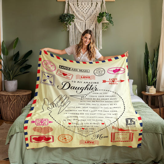 To my Amazing Daughter Starting College - A Cozy Blanket from Mom