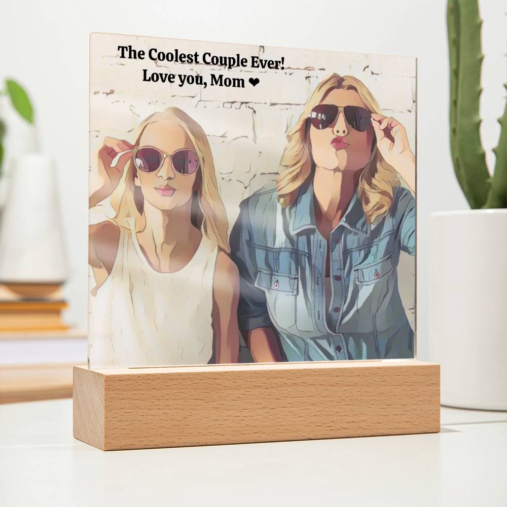 To my Mom - Cherish this Moment as I do - Personalized Acrylic with Photo and Message