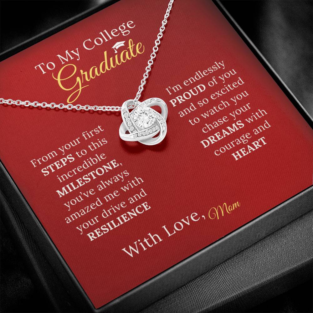 To My College Graduate Daughter - Necklace Gift from Proud Parent