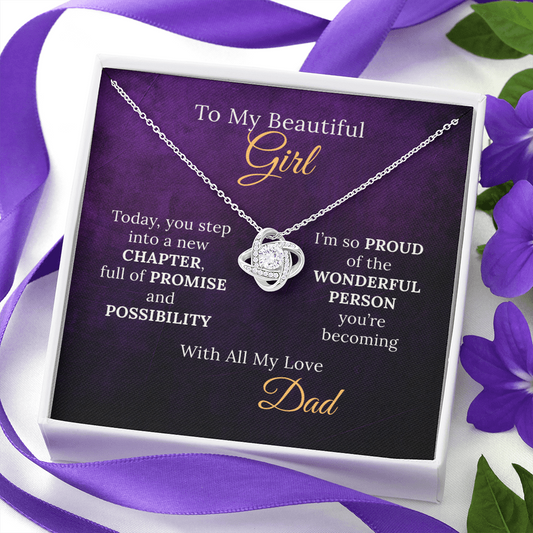 Sweet 16 Necklace From Proud Dad to Daughter on her New Chapter