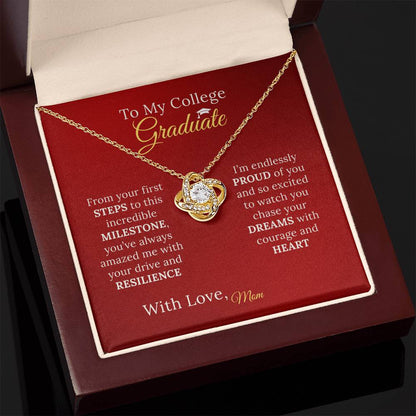 To My College Graduate Daughter - Necklace Gift from Proud Parent