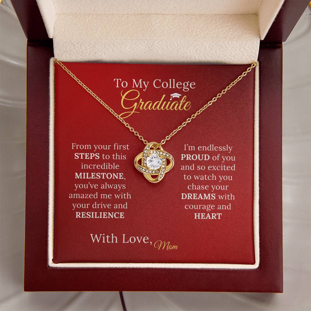 To My College Graduate Daughter - Necklace Gift from Proud Parent