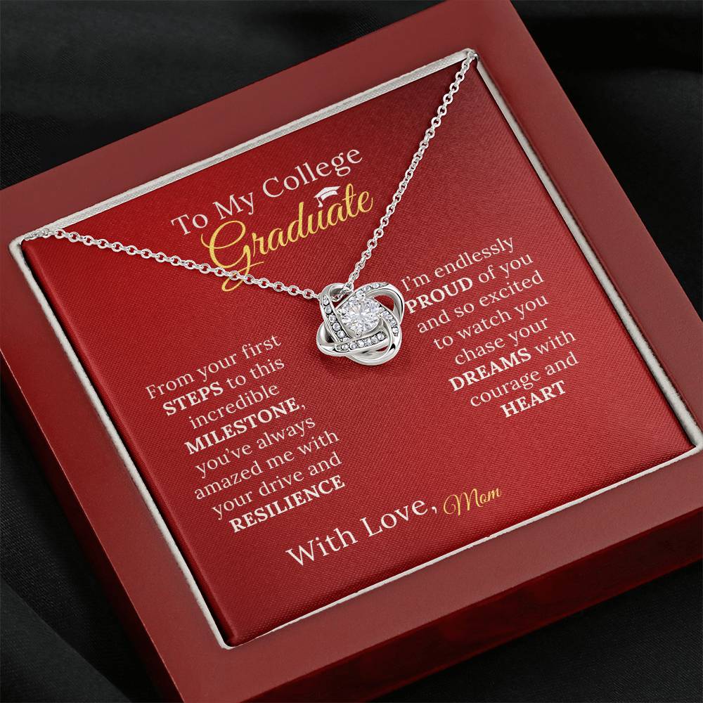 To My College Graduate Daughter - Necklace Gift from Proud Parent