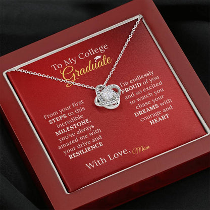 To My College Graduate Daughter - Necklace Gift from Proud Parent