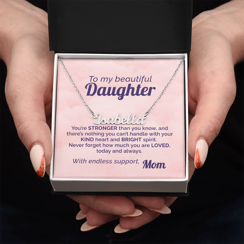 Mom's Daily Reminder to my Beautiful Daughter that She's Loved and Strong