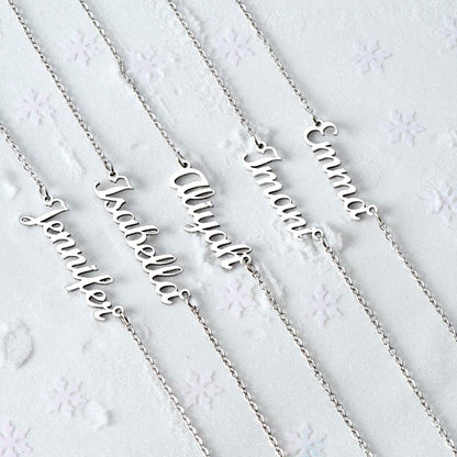 Personalized Name Necklace to my Strong and Loved Daughter from Dad