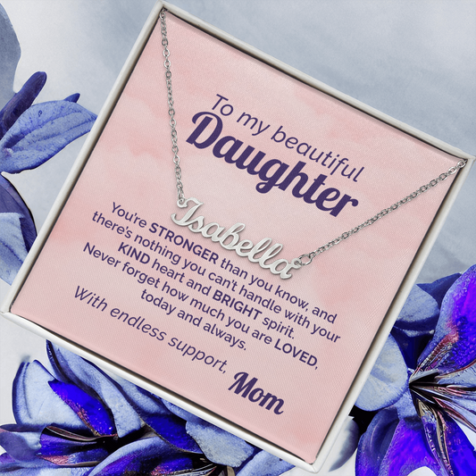 Mom's Daily Reminder to my Beautiful Daughter that She's Loved and Strong