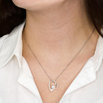 With All my Love to My Little Girl - Love Necklace from Mom