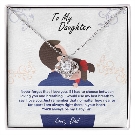 Baby Girl Forever Necklace Gift from Mom to Daughter - Sentimental Gifting