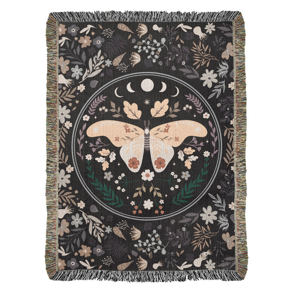 Bohemian Butterfly Cozy Woven Blanket - Sentimental Gifting