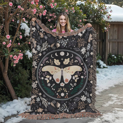 Bohemian Butterfly Cozy Woven Blanket - Sentimental Gifting