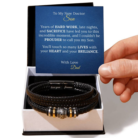Bracelet Gift for Medical Graduate Son - Sentimental Gifting