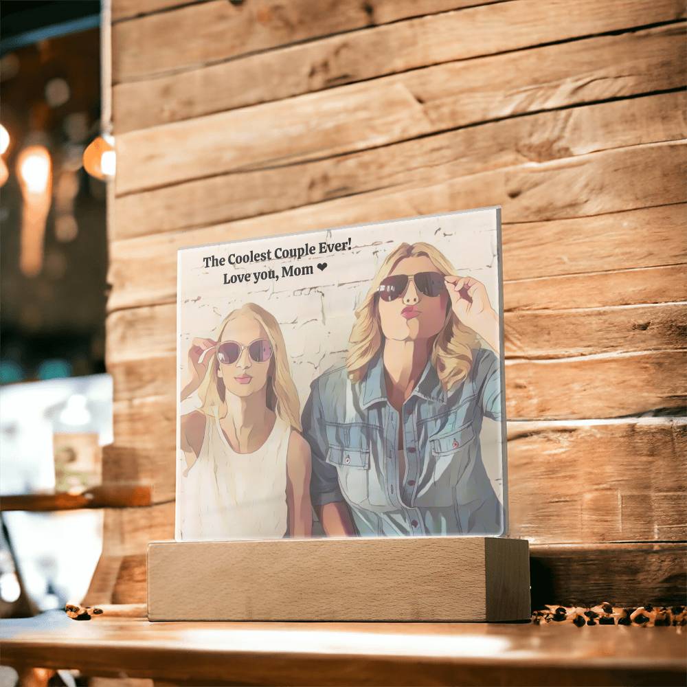 To my Mom - Cherish this Moment as I do - Personalized Acrylic with Photo and Message
