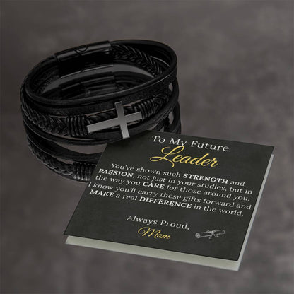 Cross Bracelet Graduation Gift to my Future Leader - Sentimental Gifting