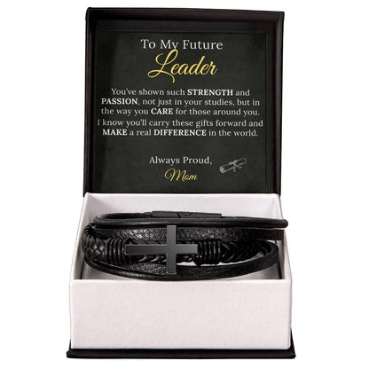 Cross Bracelet Graduation Gift to my Future Leader - Sentimental Gifting
