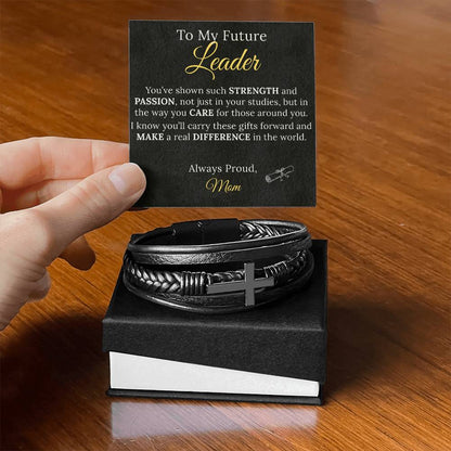 Cross Bracelet Graduation Gift to my Future Leader - Sentimental Gifting