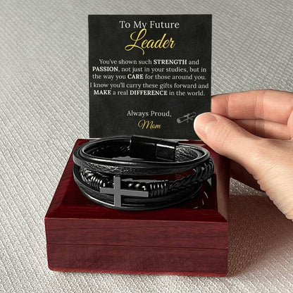 Cross Bracelet Graduation Gift to my Future Leader - Sentimental Gifting