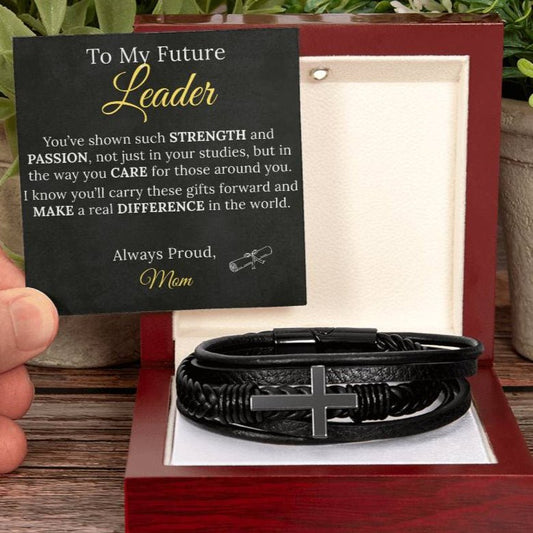 Cross Bracelet Graduation Gift to my Future Leader - Sentimental Gifting