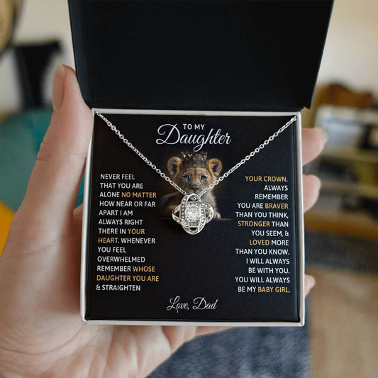 Dad's Baby Girl Necklace Gift to Daughter - Sentimental Gifting