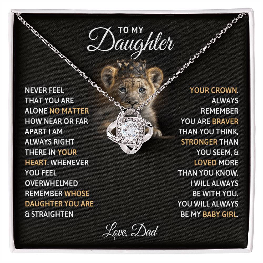 Dad's Baby Girl Necklace Gift to Daughter - Sentimental Gifting