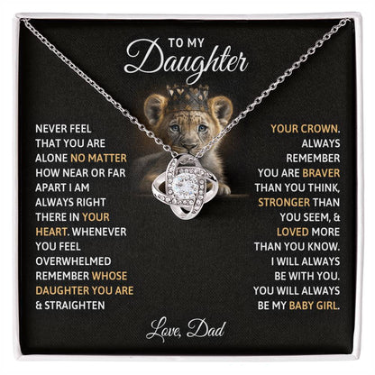 Dad's Baby Girl Necklace Gift to Daughter - Sentimental Gifting