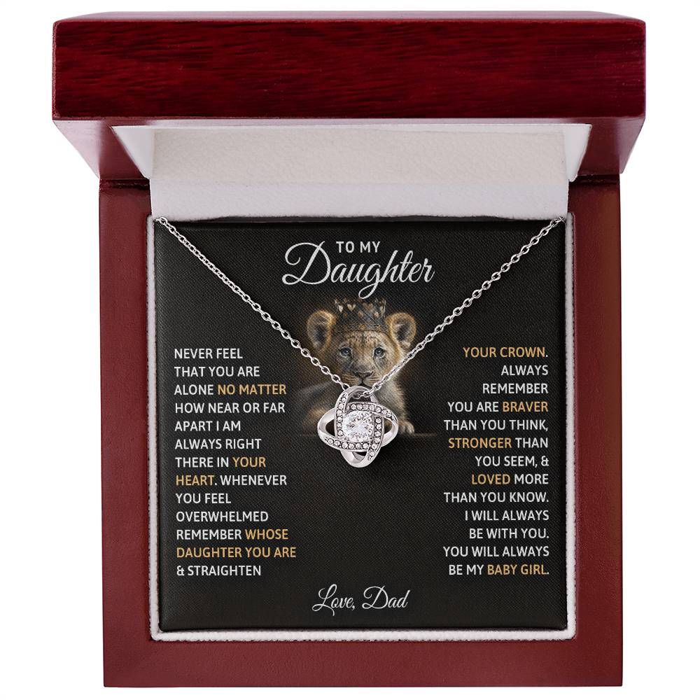 Dad's Baby Girl Necklace Gift to Daughter - Sentimental Gifting